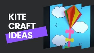 DIY Craft kite making | how to make kite at home / makar sankranti craft ideas/ paper kite /paper