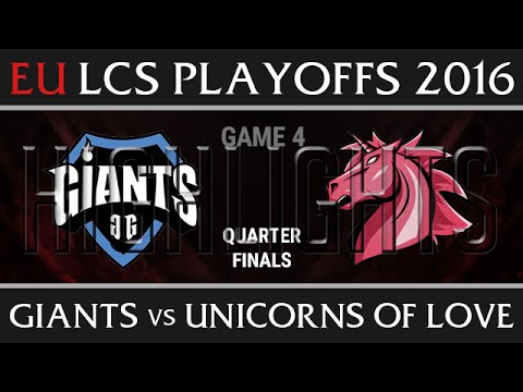 Giants vs UOL Game 4 Highlights, EU LCS PLayoffs Quarter final Summer 2016, GIA vs UOL G4