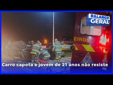 Jovem de 21 anos morre após capotamento em Ilha Solteira