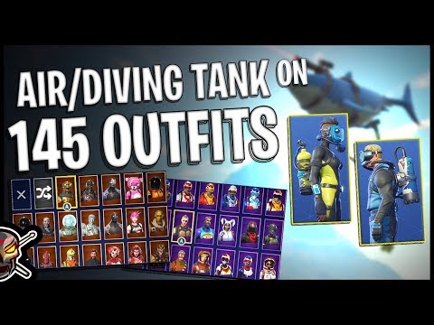 Air Tank/Diving Tank Back Bling on 145 Outfits | Wreck Raider | Reef Ranger -  Fortnite Cosmetics