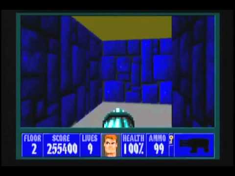 Wolfenstein 3D (100%) Walkthrough (E2M2)