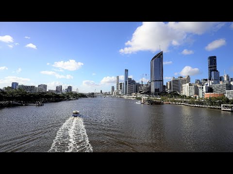 Relaxing  Walk in Brisbane River bank 4K