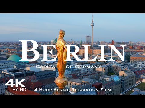 [4K] BERLIN 2025 🇩🇪 Drone Drohne Aerial | 4 Hour Film of Berlin in Germany Deutschland Ultra HD