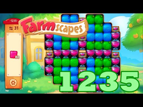 Farmscapes Level 1235 HD Gameplay Walkthrough | 3 - match game | android | ios | pc | GameGo Game