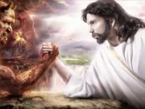 La pelea entre Cristo y el diablo