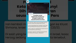 MENCEKAM! Presiden Herzog Berlindung dari Rudal Iran, Serangan Terjadi saat Pidato Strategi Keamanan