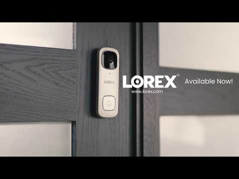 Lorex 2K Wired Video Doorbell (Black)