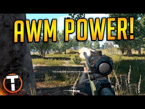 THE POWER OF THE AWM! - PLAYERUNKNOWN'S BATTLEGROUNDS w/ Aculite