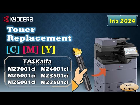 Kyocera TASKalfa MZ2501ci — замена картриджа с тонером