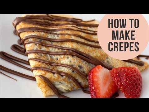 Basic French Crepes Recipe - Crepe Batter just in a minute... || Easy CookBook