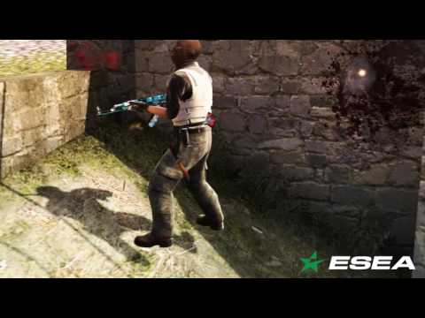 ESEA Premier EU Season 21 CS: GO Finals Hellraisers Styko vs MK on de_cbble 3K Round (VAC Shot)