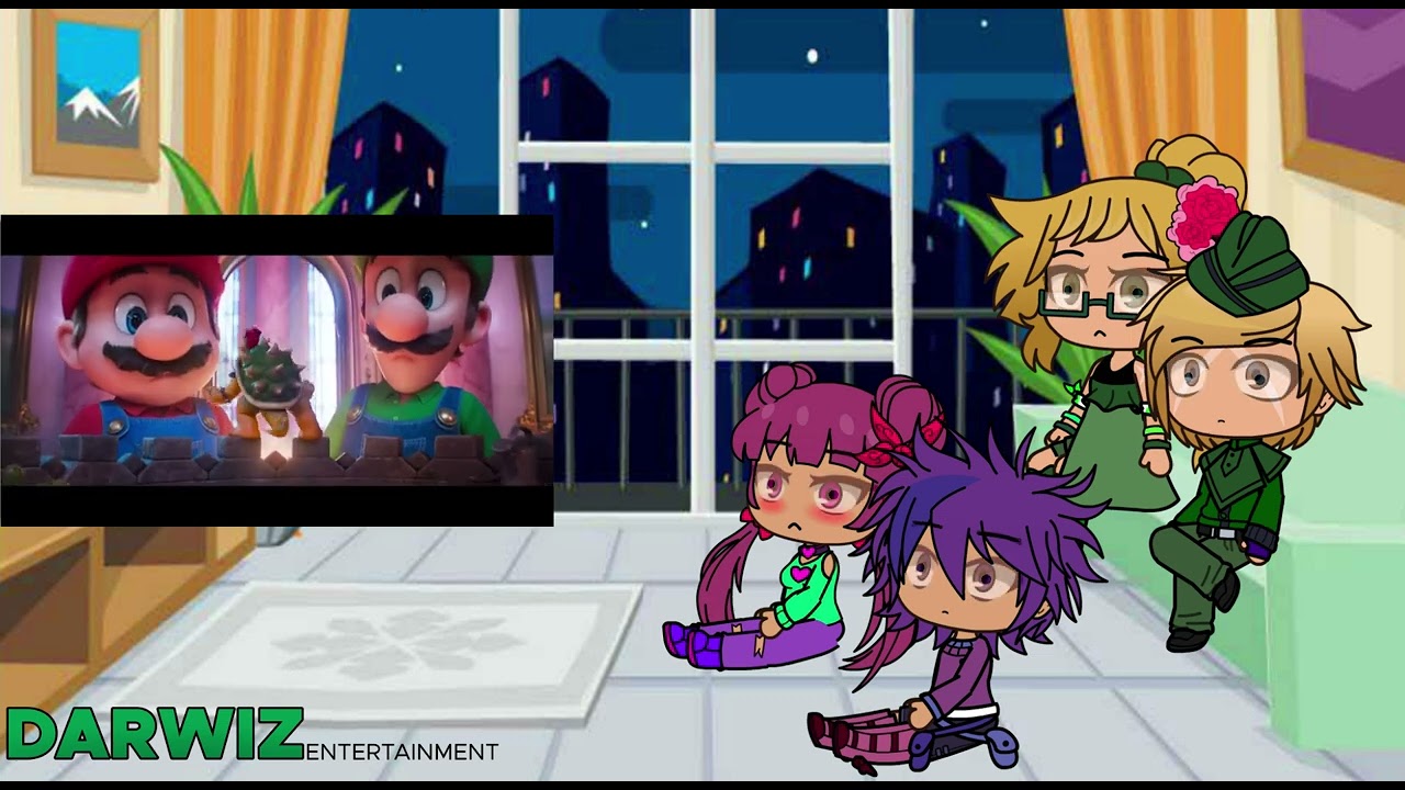 Jarvis and The Company React To The Super Mario Galaxy Movie – Official Trailer (Gacha Club)