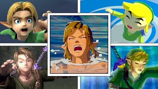 Evolution Of Link Drowning In Legend Of Zelda Games (1987-2022)