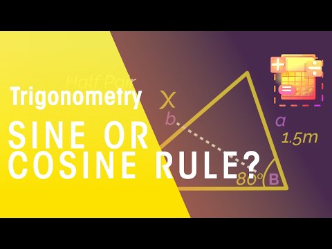 Sine Or Cosine Rule? | Trigonometry | Maths | FuseSchool