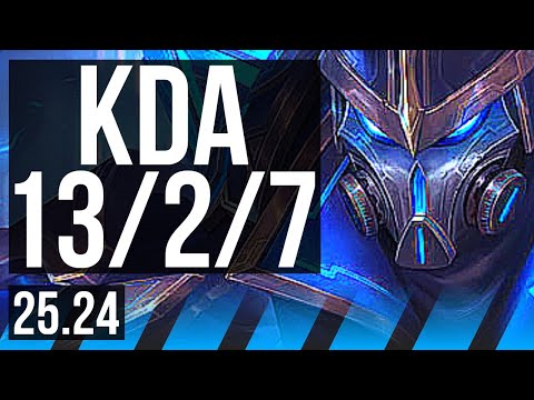 KASSADIN vs FIZZ (MID) | 13/2/7 | EUW Master | 25.24