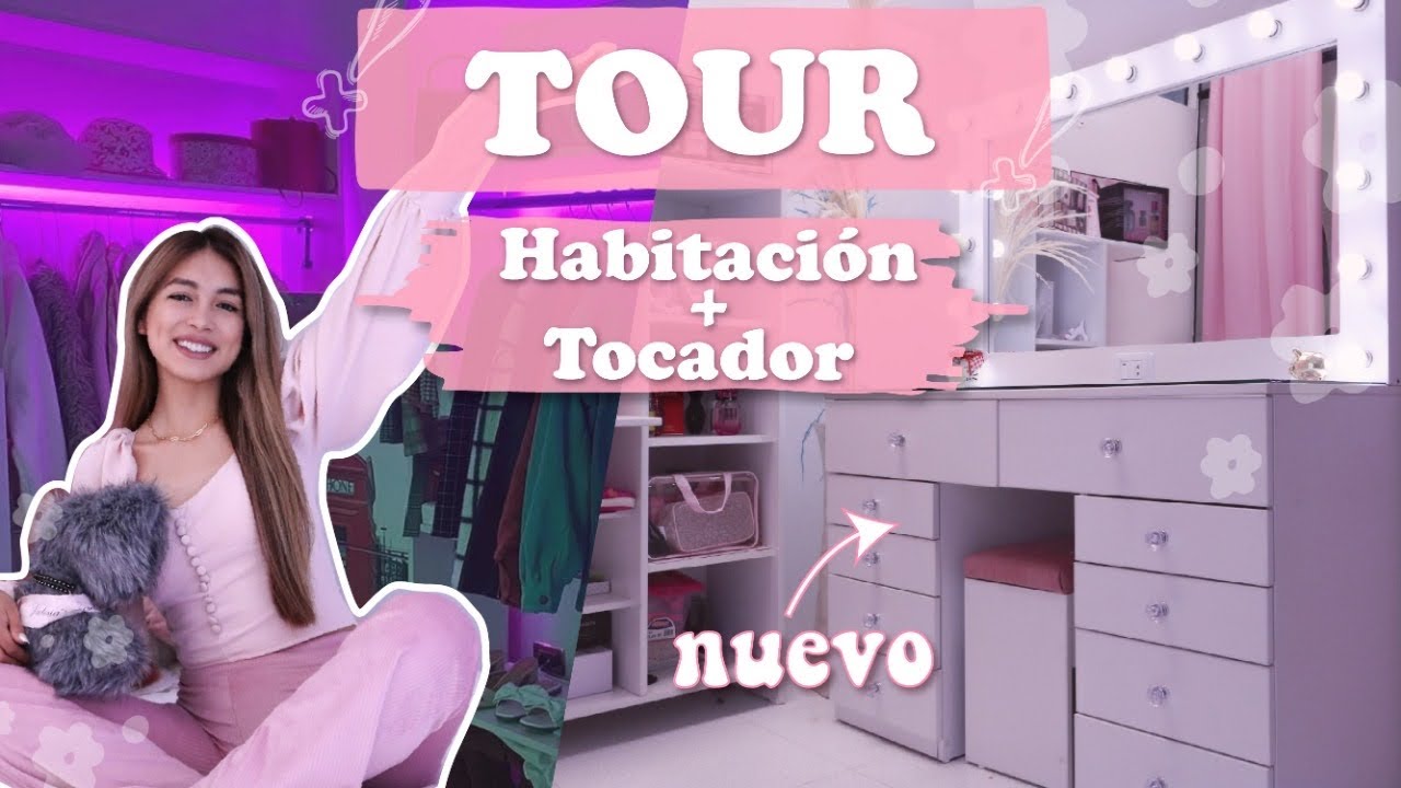 Mi nuevo tocador 😍+ Room tour + ideas de decoración l Nea Paz