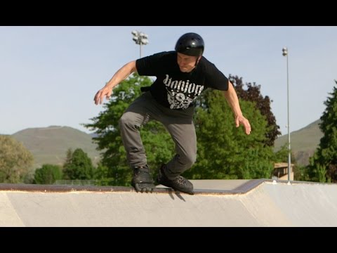 Todd and Joey 4 - McArthur Island Skate Park (inline skating tricks)