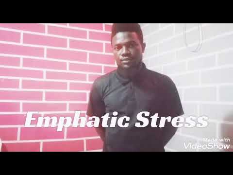 Year 4 Lesson 6; Emphatic Stress.