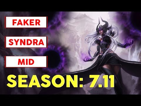 SKT T1 Faker Syndra Mid Challenger Korean Pro Replay