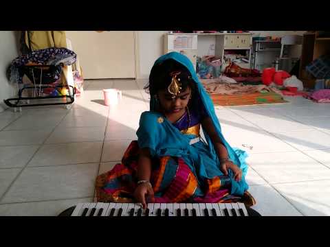 Swarna Nachiyar keyboard playing 2015 -  Happy birthday