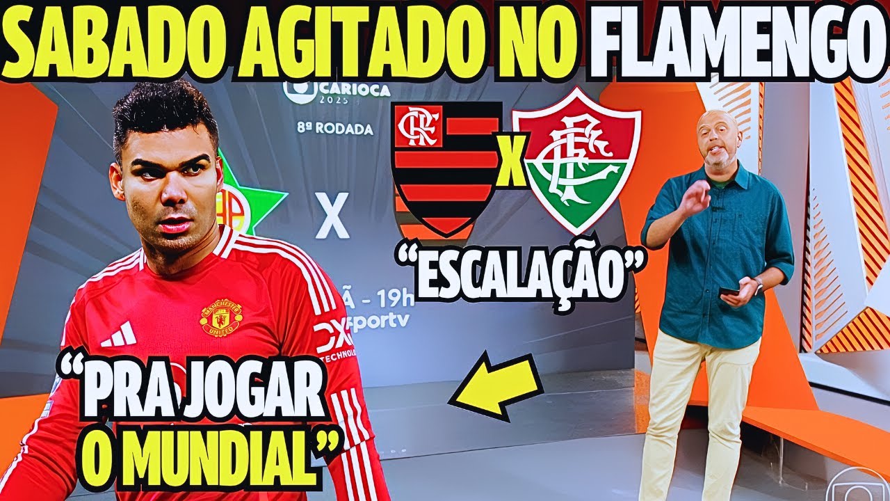 GLOBO ESPORTE RJ 15/03! UNITED ANUNCIA A SAIDA DE CASEMIRO! ESCALAÇÃO! NOTICIAS DO FLAMENGO HOJE!