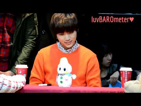 121223 B1A4 fan sign event sandeul