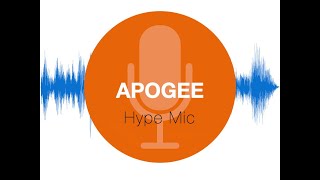 Video thumbnail for Apogee Hypemic - das erste USB Microfone mit Kompressor by Thomas Foster Musikproduktion