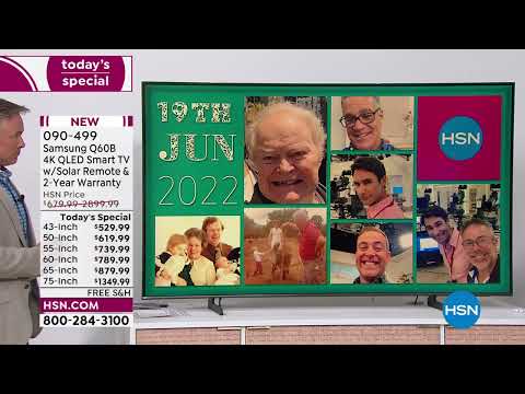 Samsung 43" Q60B 4K QLED Smart TV with Solar Remote   2Y...