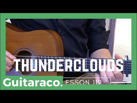 Thunderclouds - LSD - Labyrinth, Sia, Diplo // EASY Guitar Lesson