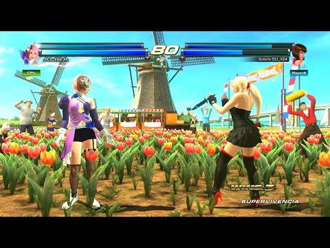 05 Anna y Nina VS Alisa y Kunimitsu - Tekken Tag Tournament 2 ( Uchiha x24 ) PS3