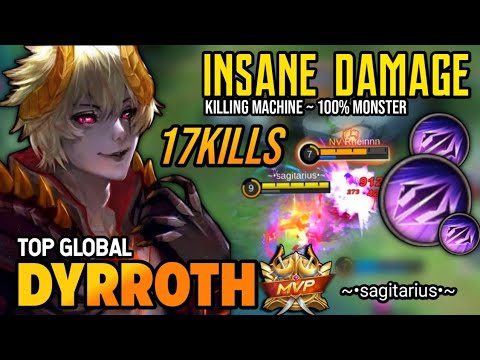 DYRROTH BEST BUILD 2022 | TOP GLOBAL DYRROTH GAMEPLAY | MOBILE LEGENDS✓