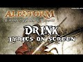 ALESTORM - DRINK (LYRICS ON SCREEN)