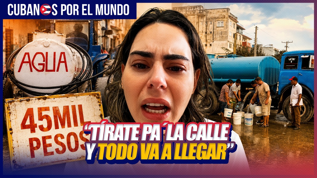 CUBANA EXPLOTA en Marianao: 12 días SIN AGUA y el régimen cobra 45,000 PESOS por una pipa