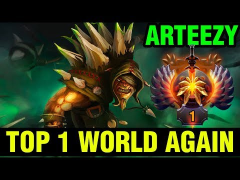 TOP 1 WORLD AGAIN - Arteezy Bristleback - TOP 1 IMMORTAL RANK - Dota 2