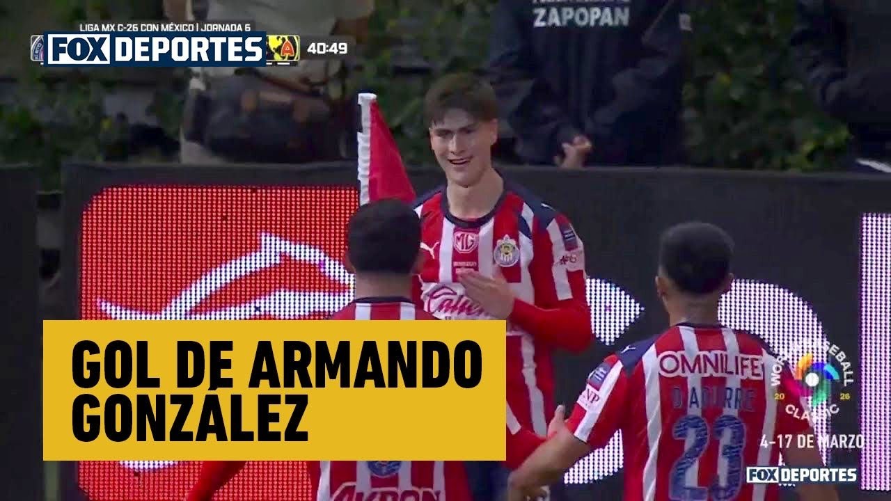 🥳😎 GOL DE ARMANDO GONZÁLEZ. | Guadalajara 1-0 América | Jornada 6 | Liga MX