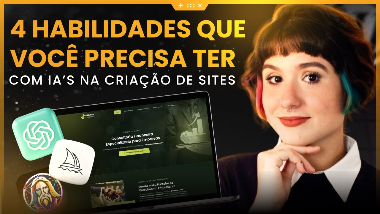 4 HABILIDADES que você PRECISA TER com IA's na CRIAÇÃO DE SITES