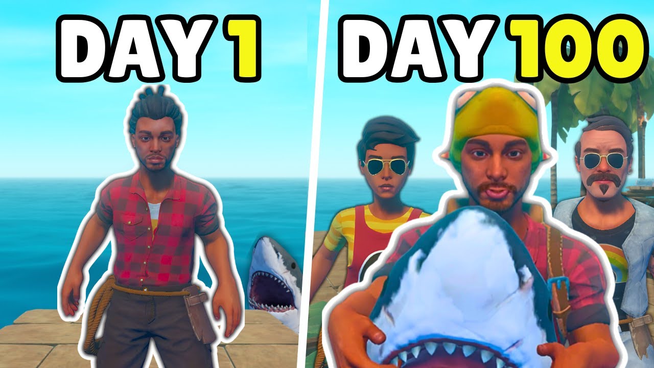 I Played 100 Days of Raft with Friends!