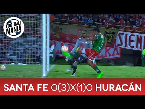 Santa Fe 0(3)x(1)0 Huracán - Match Highlights - Copa Sudamericana 2015 Final