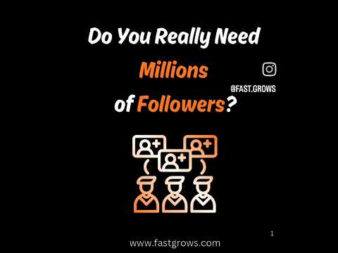 Do You Really Need Millions of Followers? - Fastgrows video thumbnail