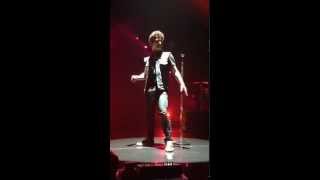 Bruno Mars-  Front Row 8/23/14 Charming the ladies, nice and slow ,Las Vegas