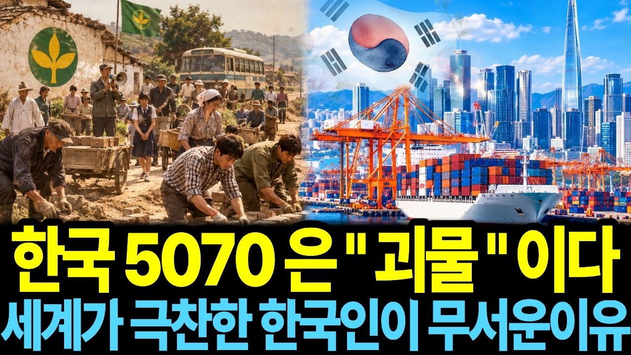 세계가 유일한 사례로 연구하는 한국 5070의 진짜 정체 ㅣ대학 문턱도 못 밟은 그세대가 한국경제 성장의 원동력이었다