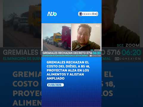 Gremiales rechazan diésel a Bs 17,95 y anuncian ampliado nacional para definir medidas