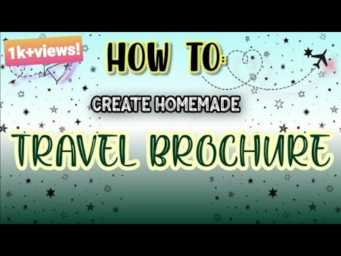 , title : 'HOW to create Homemade TRAVEL BROCHURE ||using A4|| easy tutorial'