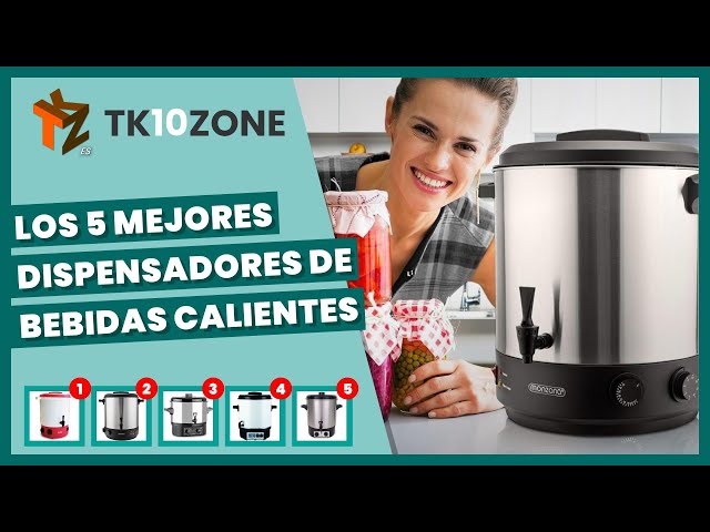 Vídeo relacionado con Dispensador de bebidas aislado 6L 304 Acero inoxidable Dispensador de bebidas frías y calientes Contenedor de sopa de jugo de té de leche térmica para fiestas Catering Uso (Plata)