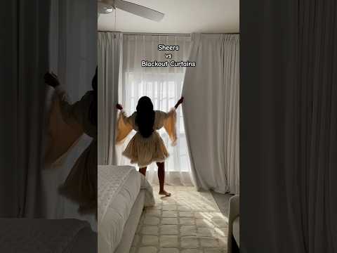 Sheer curtains vs. blackout curtains which do you prefer? #customcurtains #bedroomcurtains