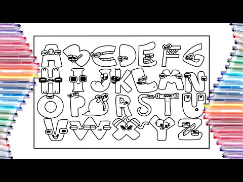 Coloring pages Alphabet Lore (A-Z) / Coloring MEME / Elektronomia & JJD-Free [NCS Release]