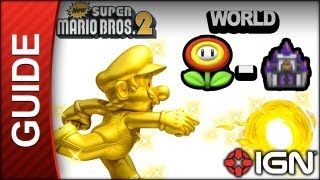New Super Mario Bros. 2 - Star Coin Guide - World Flower-Castle - Walkthrough