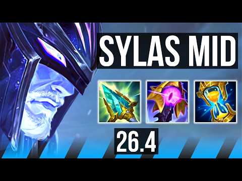 SYLAS vs MALPHITE (MID) | 52K damage | KR Master | 26.4