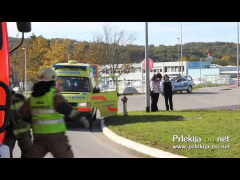 Požarna vaja na bencinskem servisu MOL v Ljutomeru