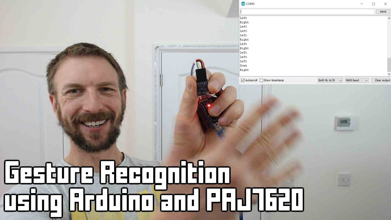 Arduino Gesture Recognition with PAJ7620